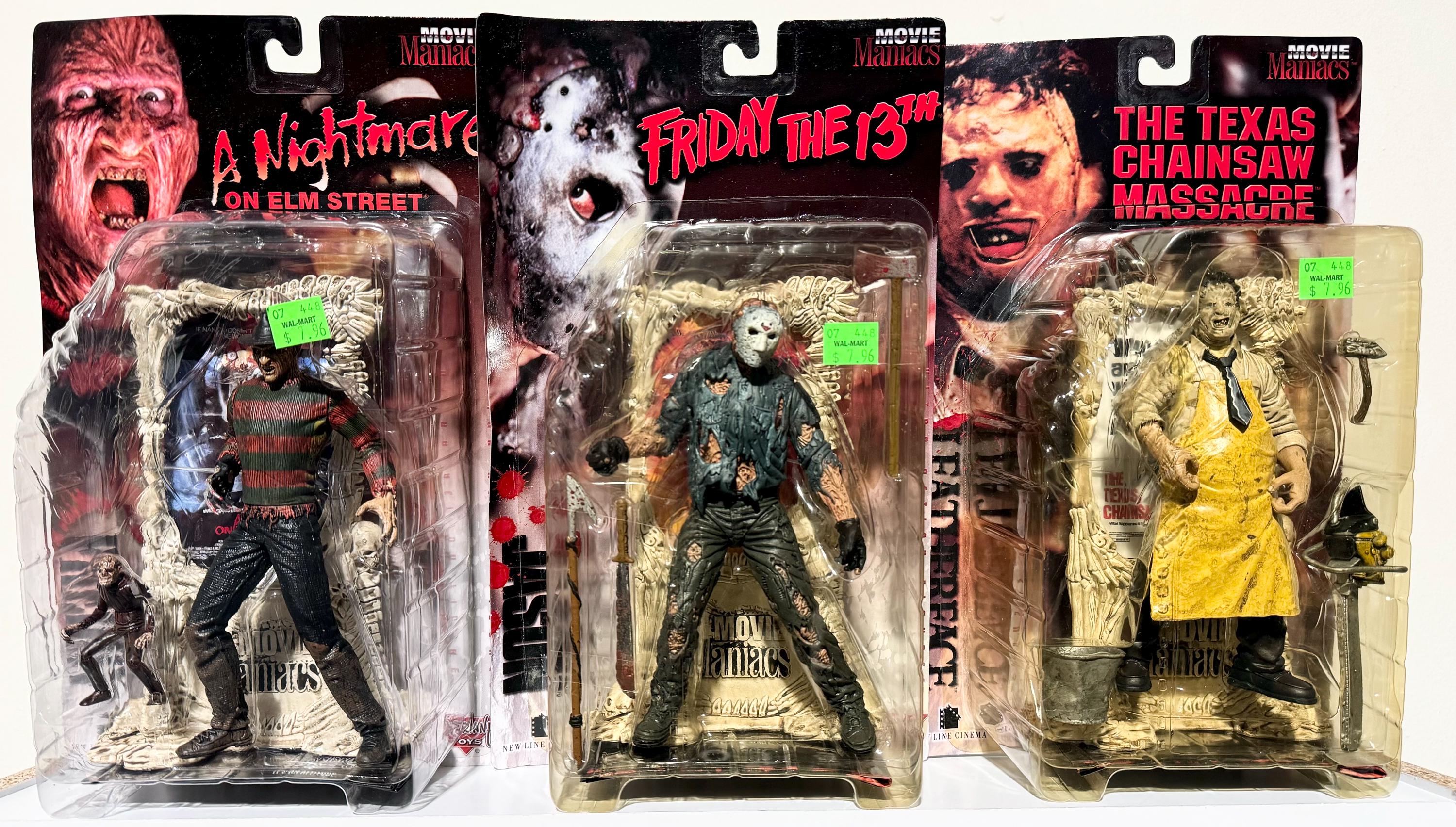 Mcfarlane Movie Maniacs Series 1 LOT Freddy Krueger Jason Voorhees 