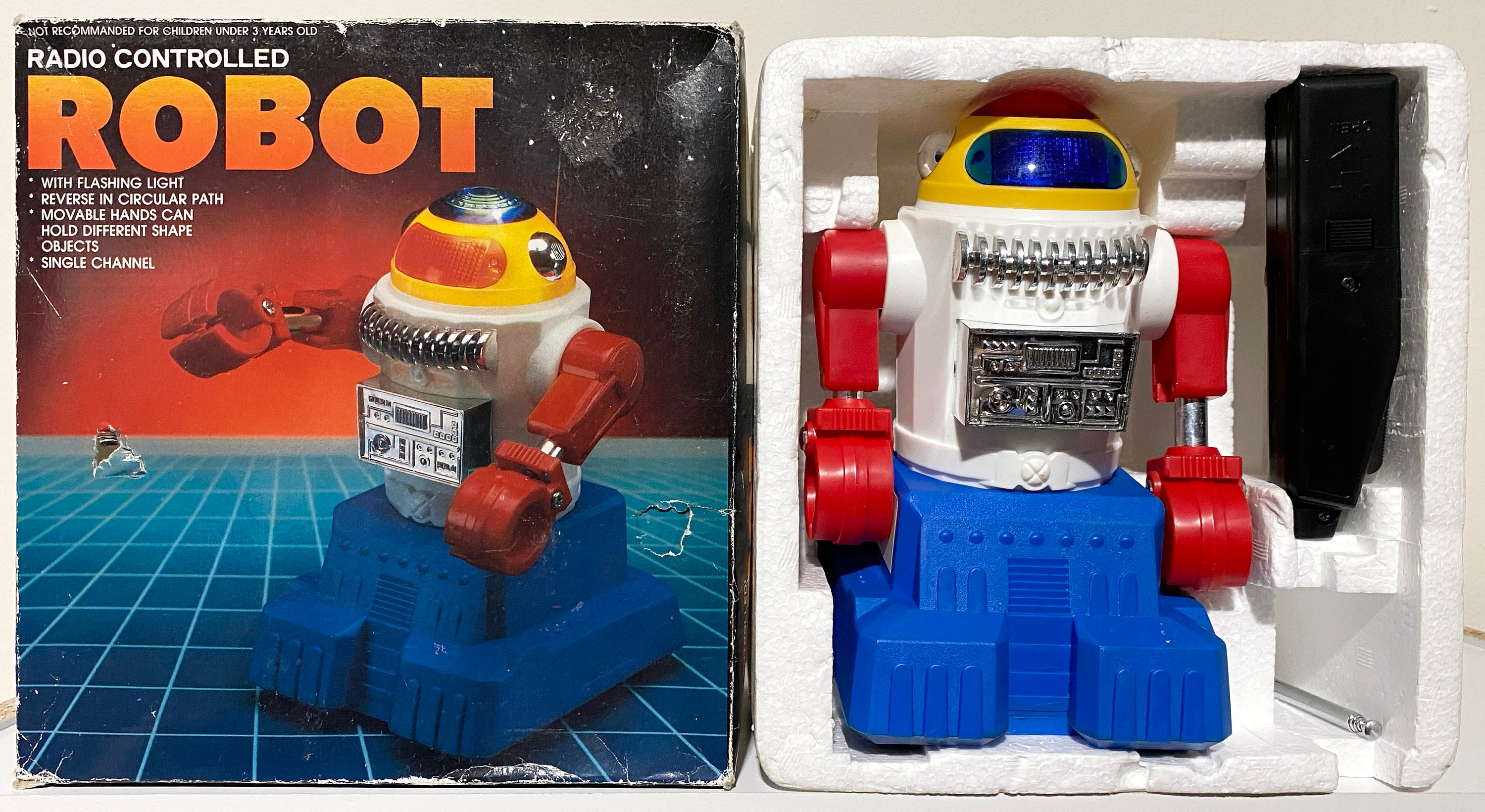 VINTAGE 90'S RAD Radio Controlled Robot Toymax Retro Toy R.A.D. £29.99