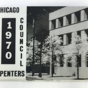 1970 Chicago CARPENTERS UNION Vintage District Council Metal Pinback Button Pin