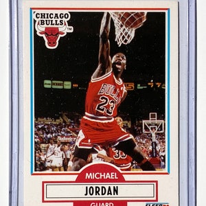 1990-91 Fleer Michael Jordan Tarjeta del quinto año Insignia Su mejor base Bulls HOF Kobe