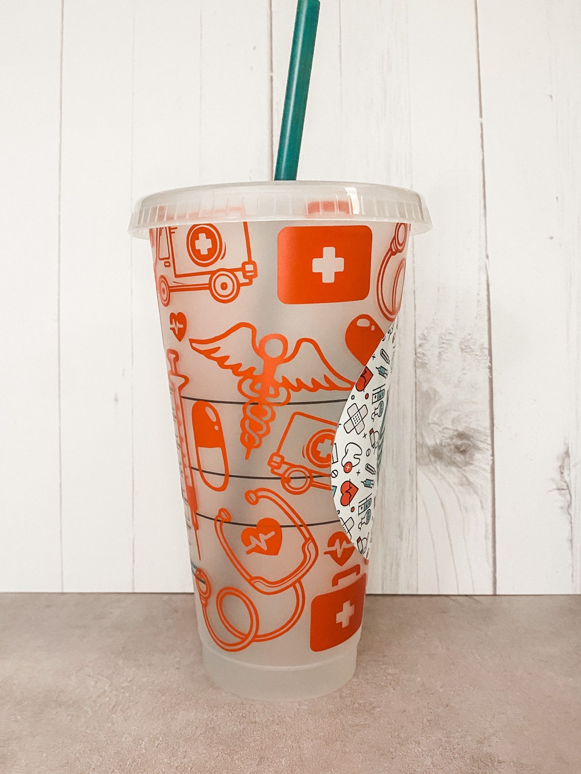 Nurses Starbucks Cup Starbucks Cup Essential Worker Etsy