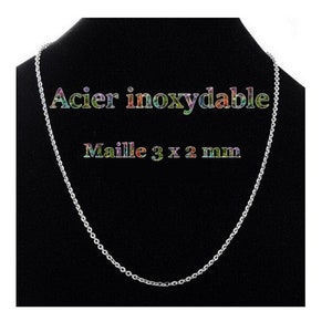 1 stainless steel chain link necklace