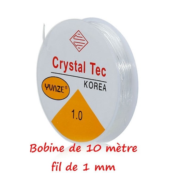 FIL ÉLASTIQUE TRANSPARENT CRISTAL 0,4mm 16M BOBINE