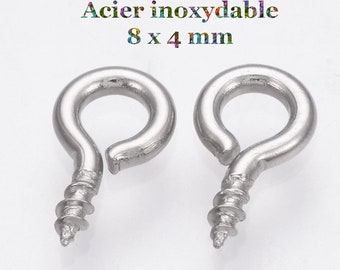 100 stainless steel screw studs 8 X 4 mm