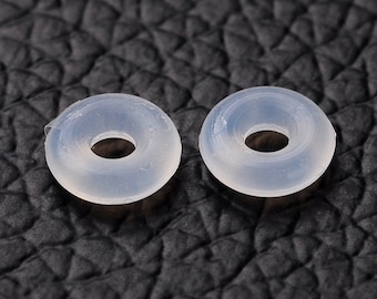50 anneaux en caoutchouc bloqueurs de perle 6 mm