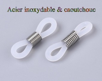 20 / 100 embouts pour chaine de lunettes