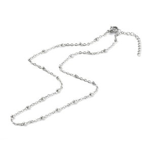 1 stainless steel satellite chain necklace of 40 cm