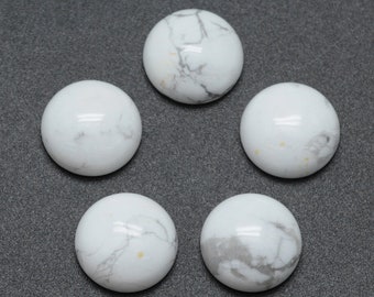 10 cabochons de 12 mm en howlite