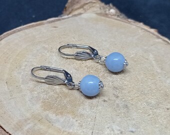 1 pair of Angelite earrings