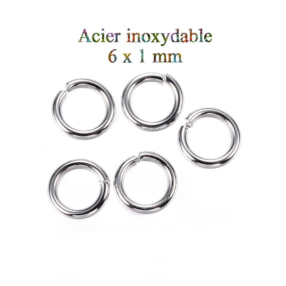 13400-Small Silver Jump Rings 1/4 Diameter