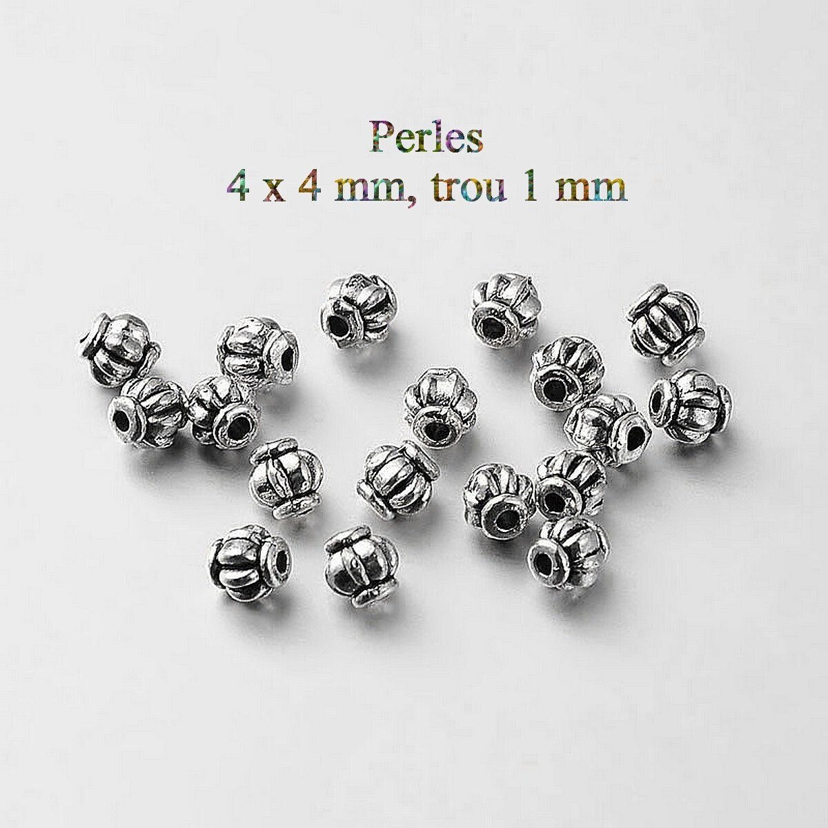 10 Perles Entretoise En Argent Sterling 925 Pour Bracelet - Neuf Sans Marque