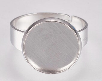 10 stainless steel rings for 12mm cabochons