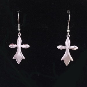 1 pair of stainless steel ermine earrings