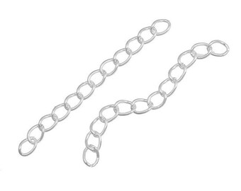 50 Extension 5 cm Silver Gold or Matt silver chains