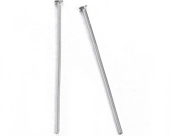 100 Nails of 3cm Flat head stainless steel rod 0.5 mm wire