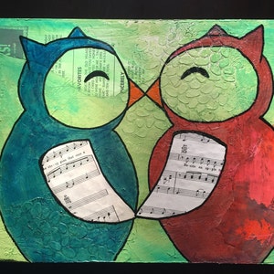 Kissing Owls