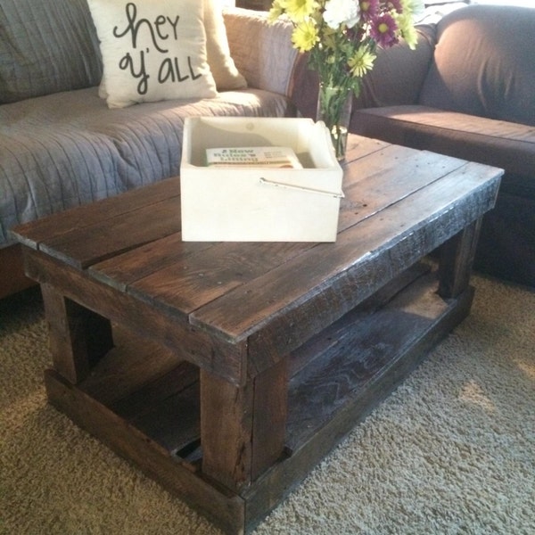 reclaimed wood coffee table
