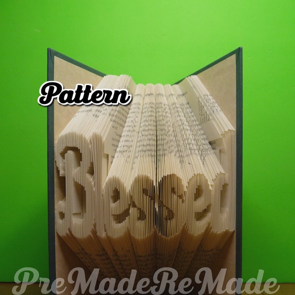 Blessed v5 - Folded Book Art Pattern - Combination Fold - Instant Download!