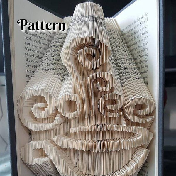 Coffee Cup - Folded Book Art Pattern - Combination Fold - Instant Download!