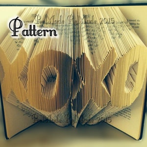 XOXO - Padrão de Arte para Livro Dobrado - Download Instantâneo