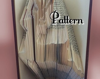 Reindeer v2 - Folded Book Art Pattern - Instant Download!