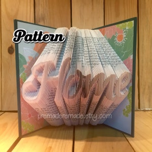 Home - Script - Folded Book Art Pattern - Measure Mark Fold - Instant Download!