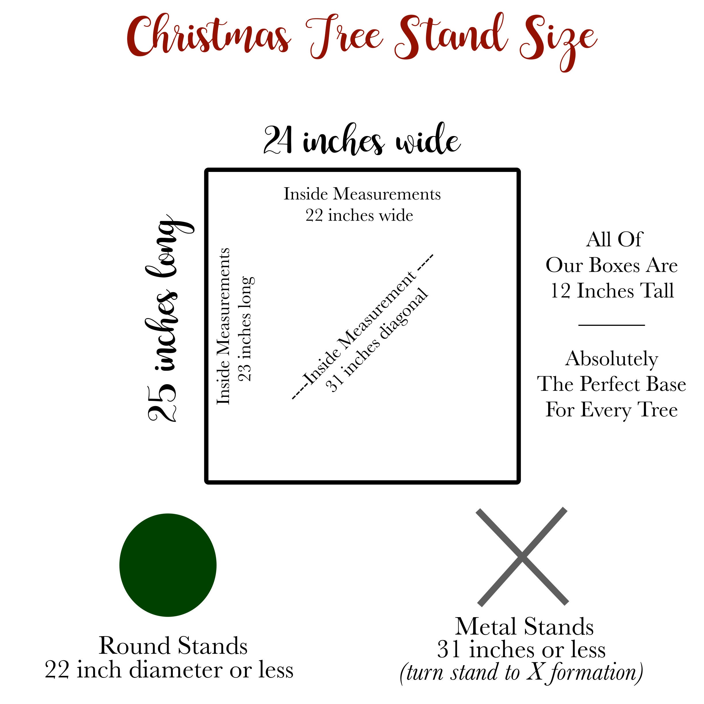 Christmas Tree Box Stand Wood Tree Skirt Christmas Tree Etsy