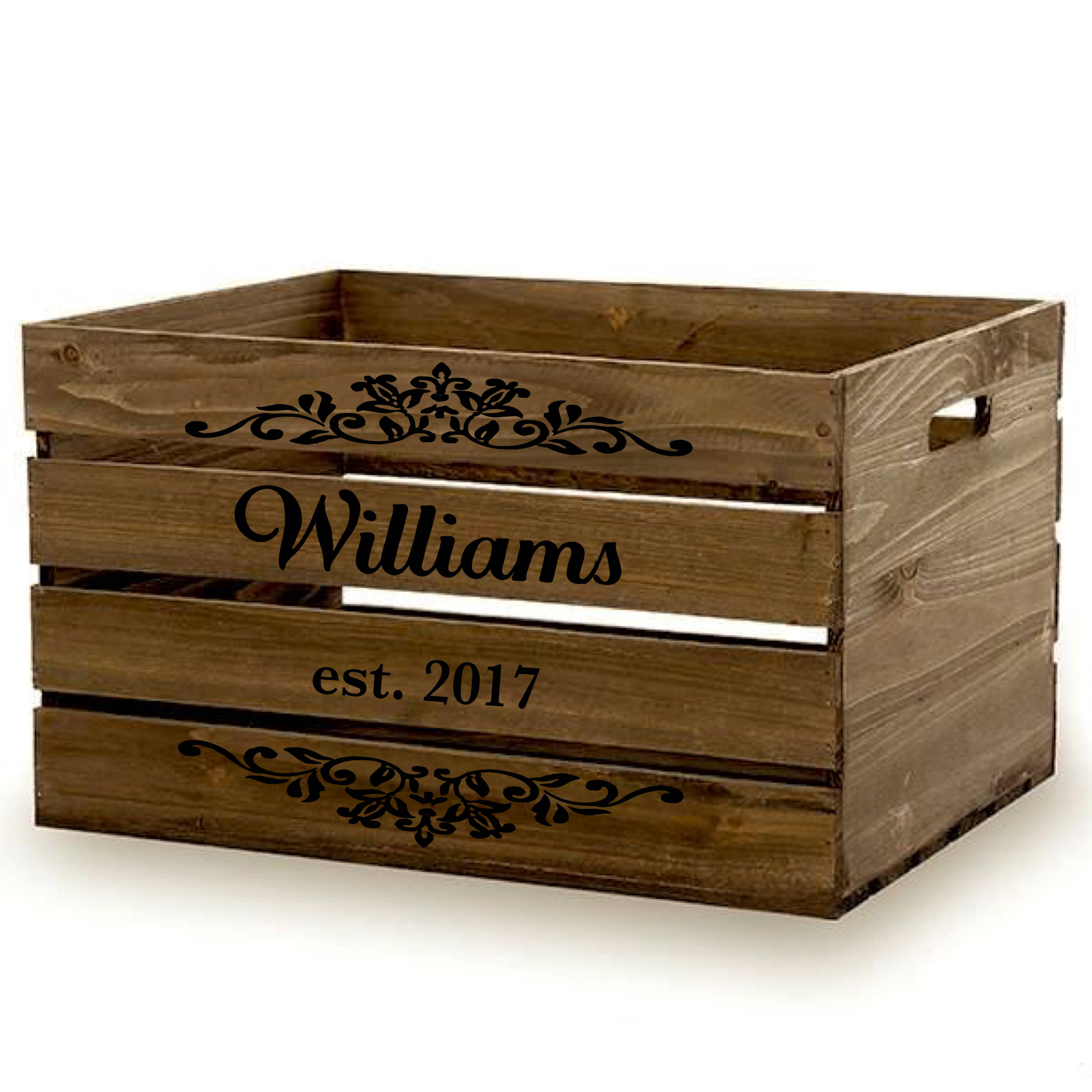 Personalized Wine Crate Custom Wood Crate Wine Crate Gift Etsy