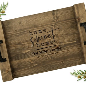 Real Estate Closing Gift | Realtor Closing Gift for Buyers | Home Sweet Home | Personalized Housewarming Gift with Address