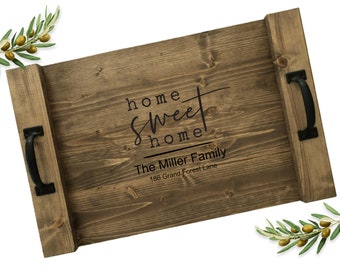 Real Estate Closing Gift | Realtor Closing Gift for Buyers | Home Sweet Home | Personalized Housewarming Gift with Address