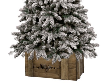 Christmas Tree Box Skirt | Etsy