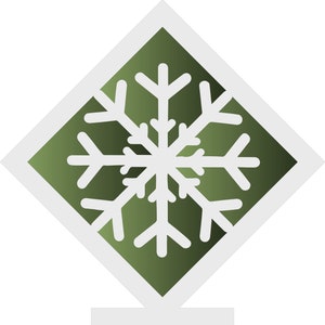 Standing Framed Snowflake Digital File. 13.5&quot; and 7&quot; files included. Download only. No physical product will be shipped. Read Description.