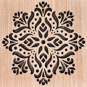 Spanish Tile 18_Laser Cut File, SVG, Digital Download_Glowforge Ready_No Product will be shipped. Read Description