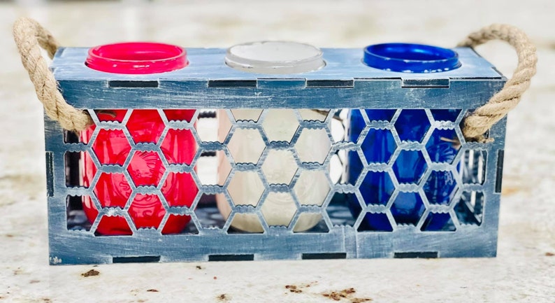 Chicken Wire Farmhouse 16oz Mason Jar Box. SVG Laser Cut File ...