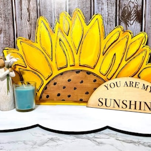 Sunflower Shelf/Tray_SVG File for CO2 Laser Machines ONLY! Glowforge Ready_Digital Download ONLY! Read Description!