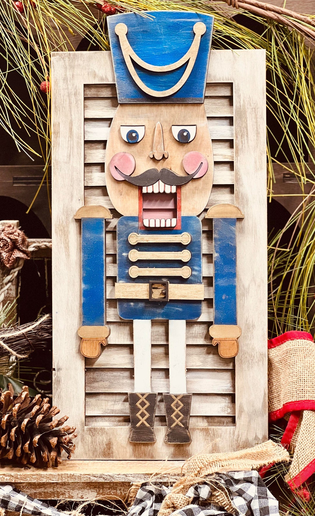 Shutter Vintage NUTCRACKER Laser Cut File18.6x9 (Instant Download) Etsy