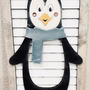 Shutter Winter Penguin Laser Cut File, 15x8inches_Glowforge Ready, Digital Download_No product shipped, Read Description