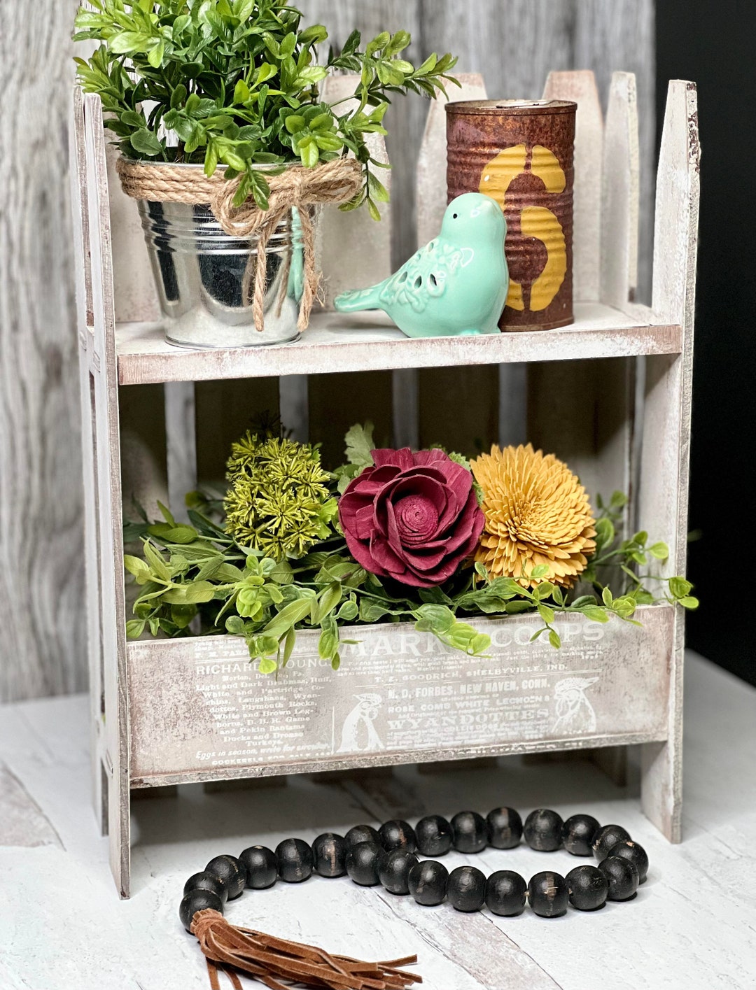 Rustic Picket Fence Box Tray_laser Cut File_digital File_not a Physical Product_2 Material