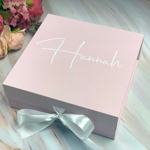 Pretty Dusty Pink Bridesmaid Gift Box Personalize Gift Box Bridesmaids Proposal Groomsmen Gift Box Best Man Proposal Groomsman DIY Gift Idea