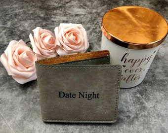 Date Night Idea Man Wallet Personalized Groomsmen Gift Groomsman Proposal Engrave Leather Best Man Groom Wedding Party Gift Set Fathers Day