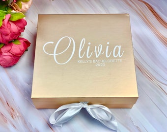 Bridesmaid Proposal Box Champagne Maid of Honor Gift Box Personalize Message Groomsmen Gift Box Groomsman Proposal Bride to Be Gift Idea