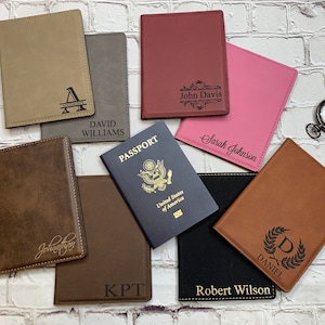 The Expedition Personalized Leather Passport Cover