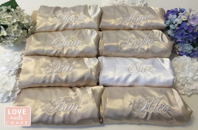 bridesmaids robes set of 5