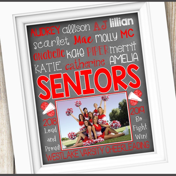 Senior Cheer Gift ~ Cheer Gift ~ Cheerleader Senior Year Gift ~ Cheerleading Gift ~ Seniors Gift ~ Senior Gift Cheer PRINTABLE DIGITAL