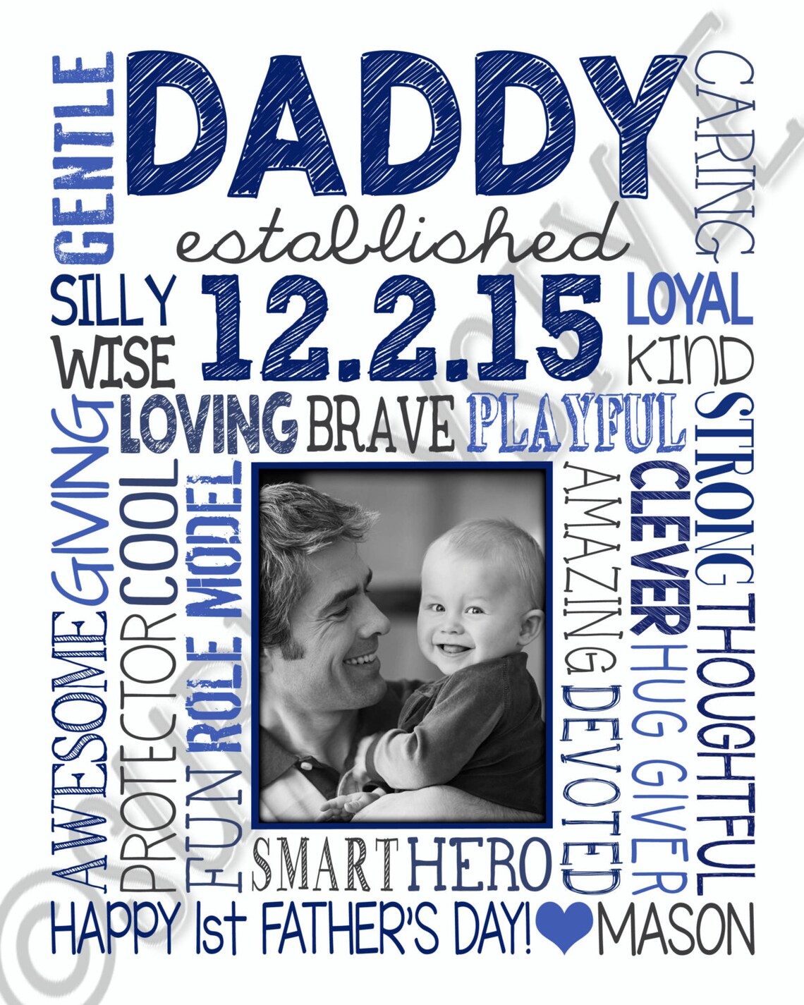 Father's Day Gift for New Dad Printable First - Etsy