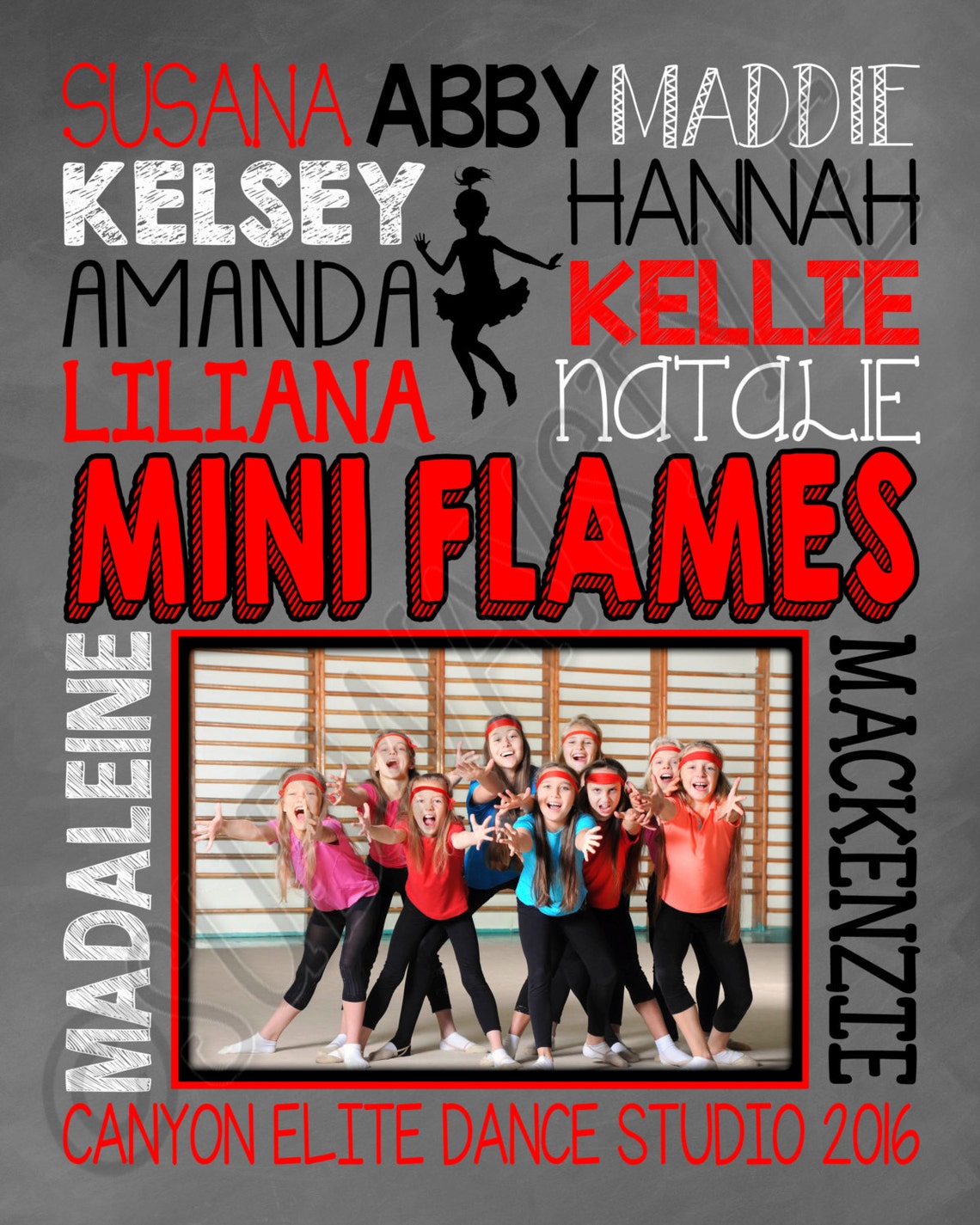 Dance Team Gift Dance Gifts Dance Studio Banner Poster Etsy