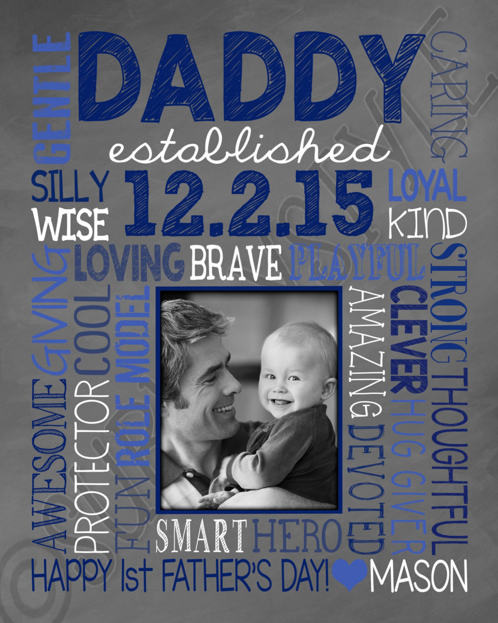 Father's Day Gift for New Dad Printable First Etsy