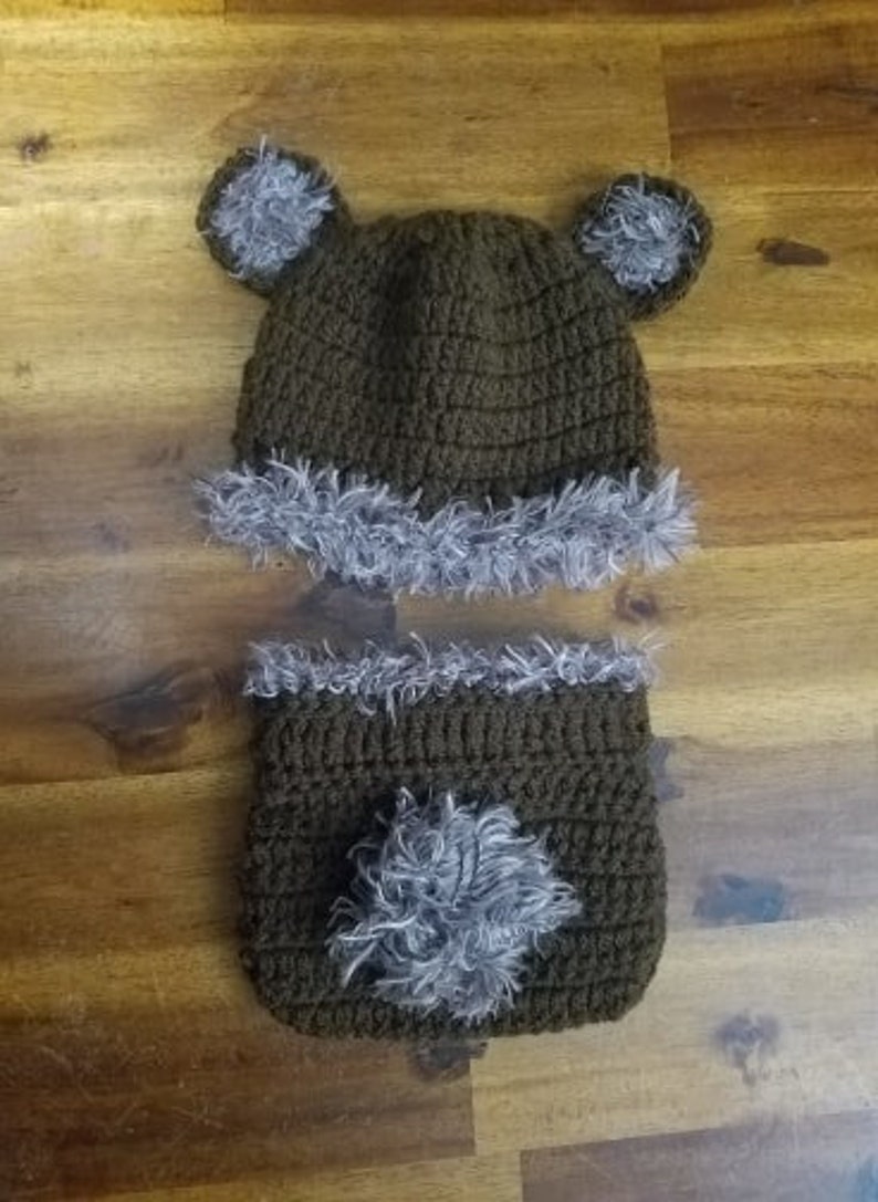 photo prop newborn pictures baby girl crochet bear hat hat and diaper cover crochet bear set baby boy