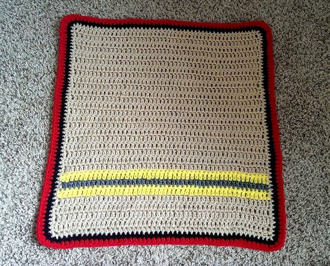 Crochet Newborn Firefighter Inspired Blanket Firefighter Etsy