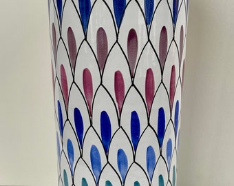 LARGE Vintage Ceramic Floor Vase Italy   Raymor?  Bitossi?  Rosenthal Netter? Mid Century Modern